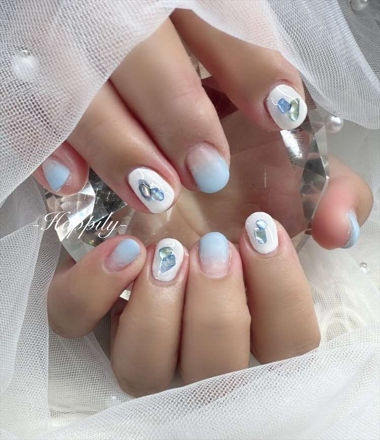 水色グラデーション