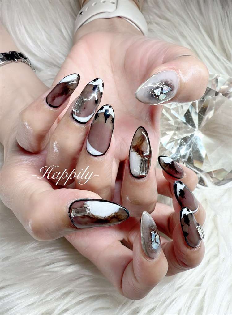 ロング秋冬ネイル