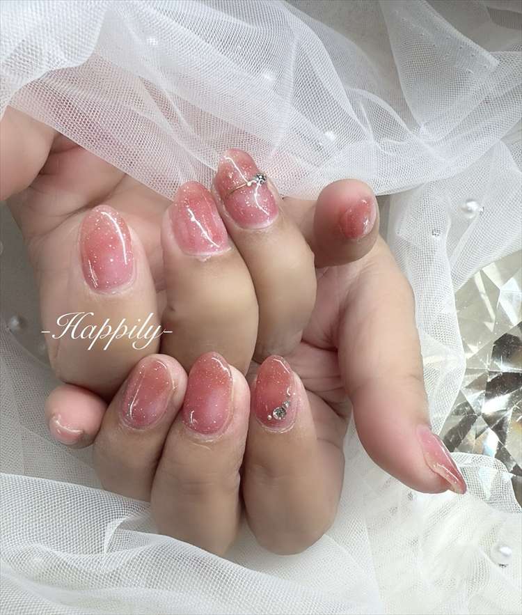 薄目リングとビジュー