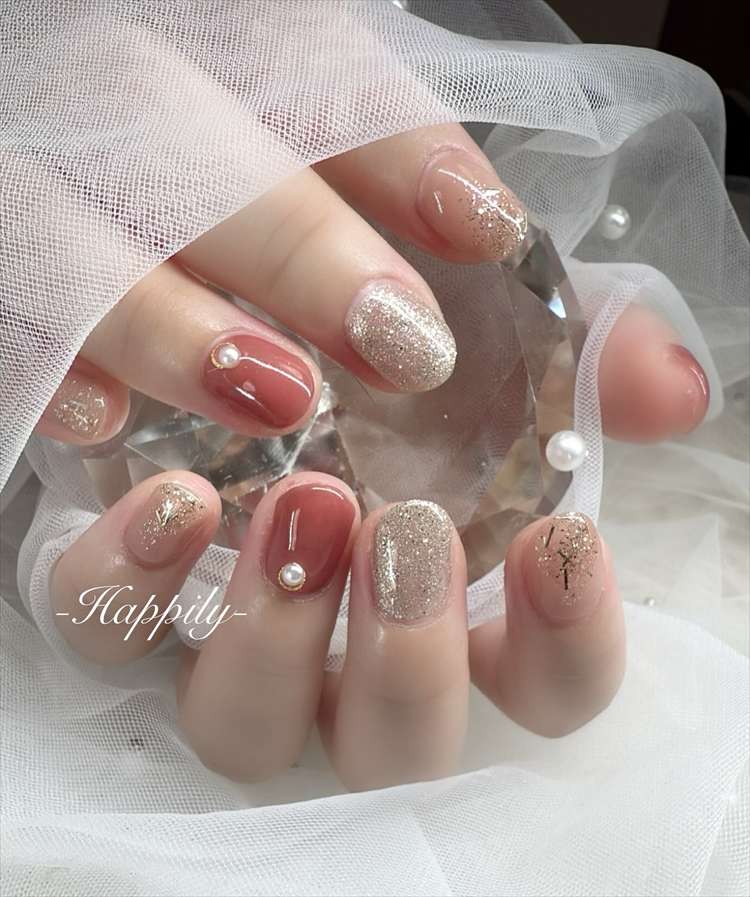 秋色オフィスネイル