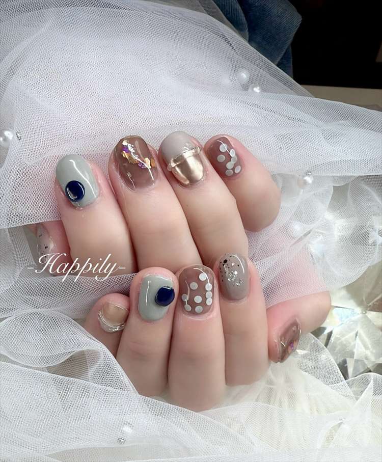 くすみカラー×個性アート