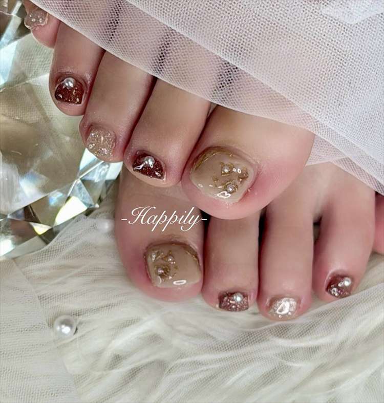 マグネットミラーフットネイル