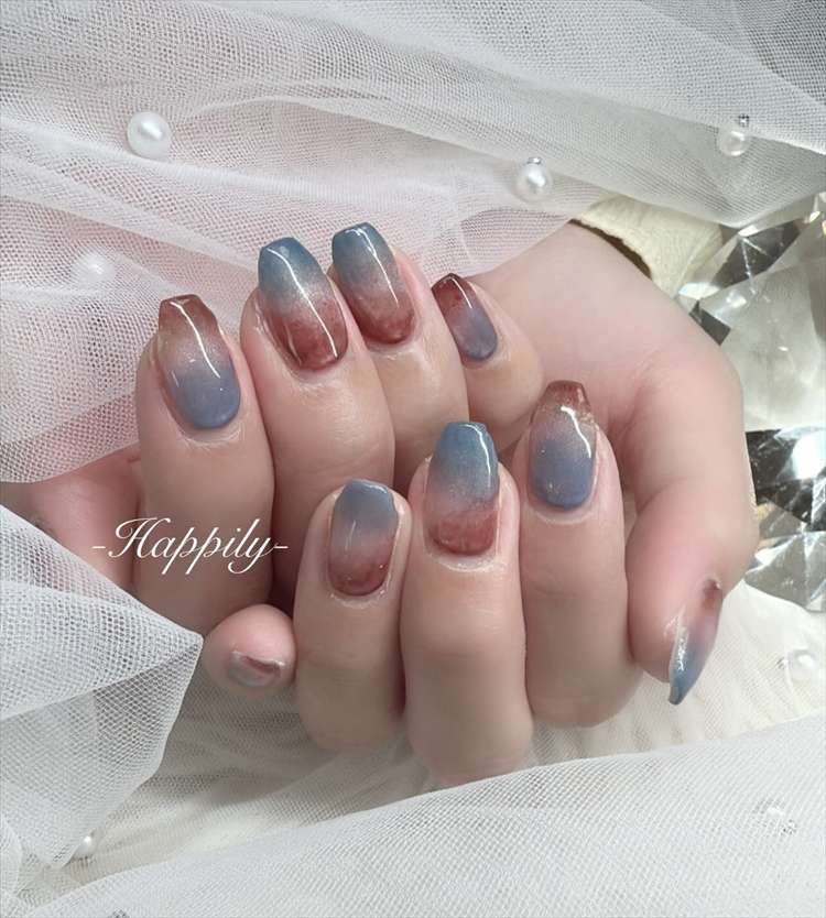 ブルー×ブラウン