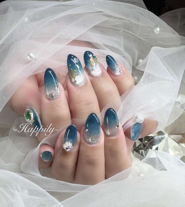 冬の夜空グラデーション