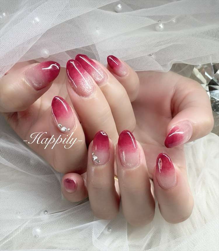 うる艶レッドグラデーション