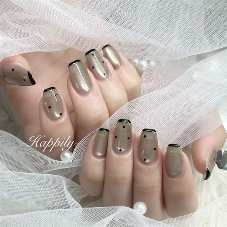 ドット×細フレンチ