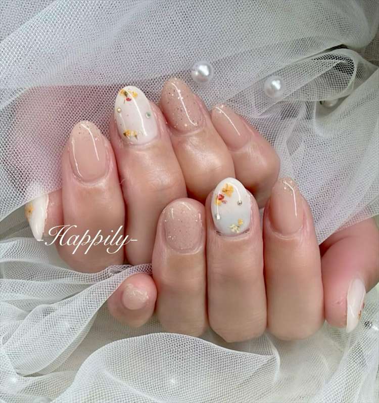 押し花ネイル