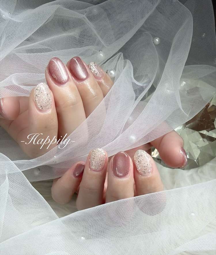 マグネット×シルバーラメ