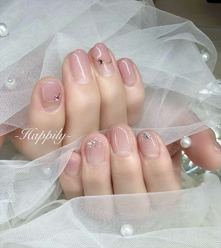 ピンクグレーグラデーション