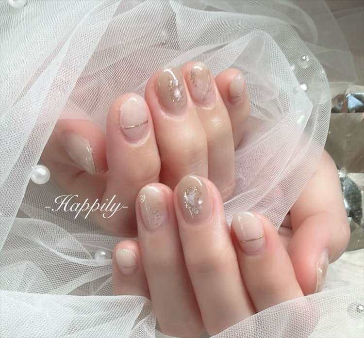 シアーホワイト×グレージュ