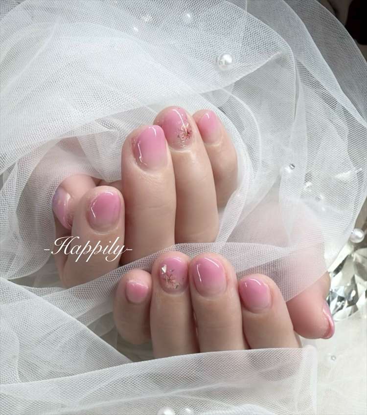 押し花春ネイル