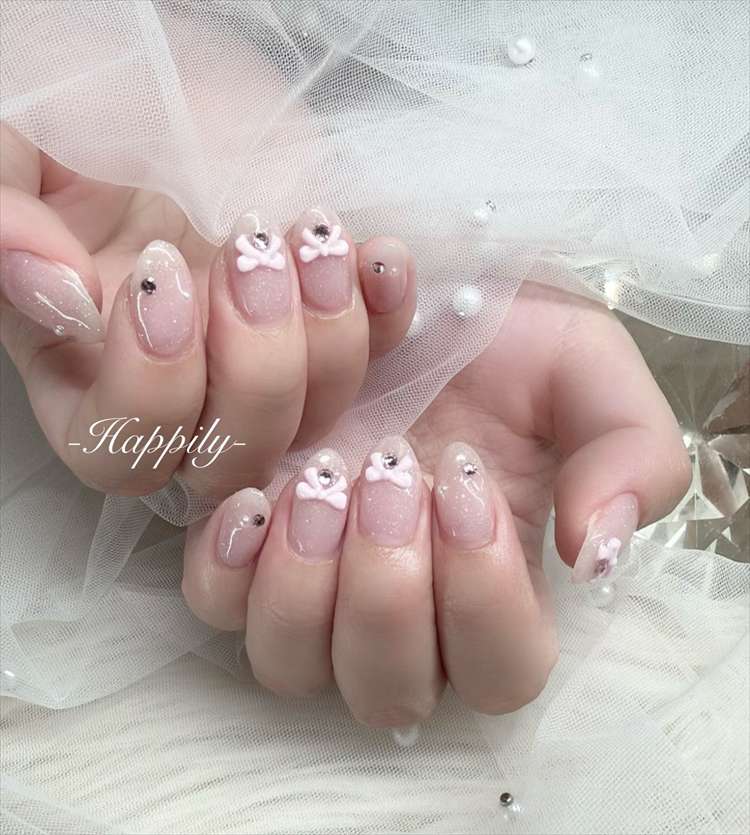 リボンで可愛く