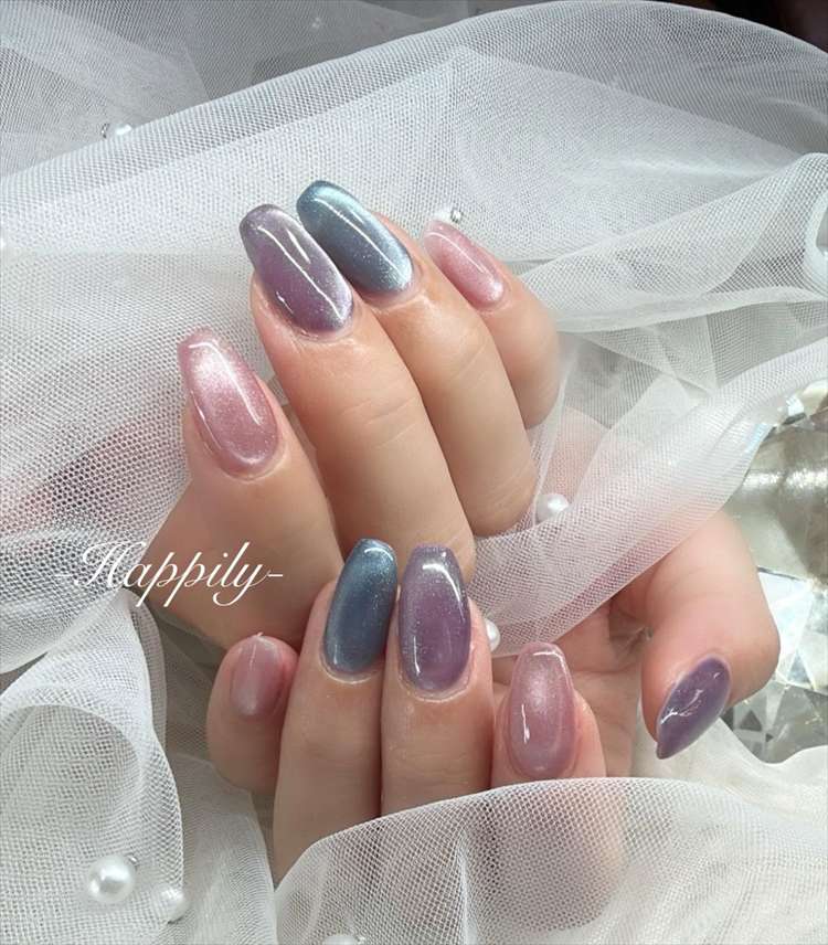 梅雨色ネイル